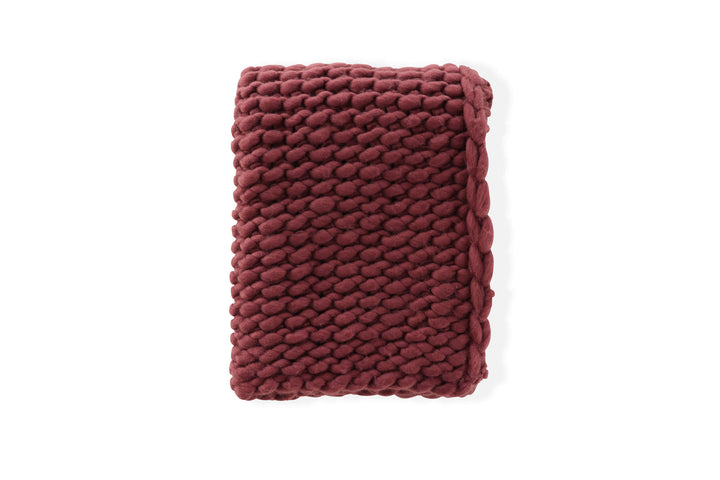 Venture Home Kate Throw 170 x 130 cm -  / Burgundy Polyester
