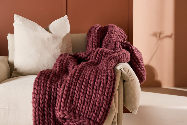 Venture Home Kate Throw 170 x 130 cm -  / Burgundy Polyester