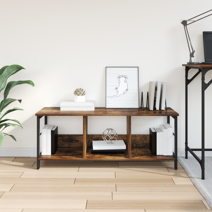 Bogreol Røget eg 102 x 32 x 40,5 cm Konstrueret træ