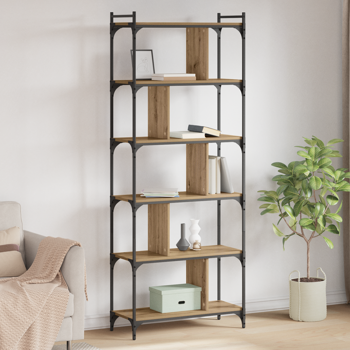 Bogreol artisan eg 76 x 32 x 192 cm Konstrueret træ
