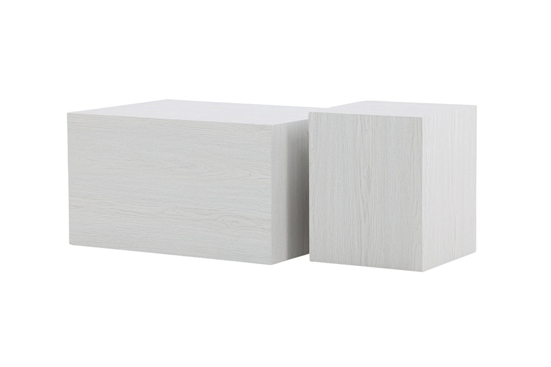 Venture Home York High Sofa table  - Whitewash / Whitewash MDF +York Low Sofa table  - Whitewash / Whitewash MDF _1