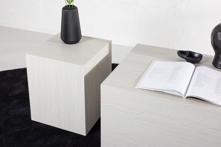 Venture Home York High Sofa table  - Whitewash / Whitewash MDF +York Low Sofa table  - Whitewash / Whitewash MDF _1