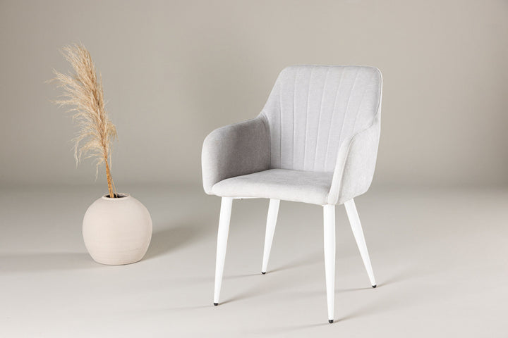 Venture Home Comfort Dining Chair 2-pack - Light Grey /  FSC 100%