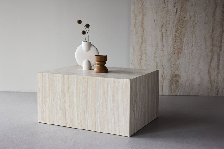 Venture Home York Sofa Table 40x60x80 cm - Travertine Look