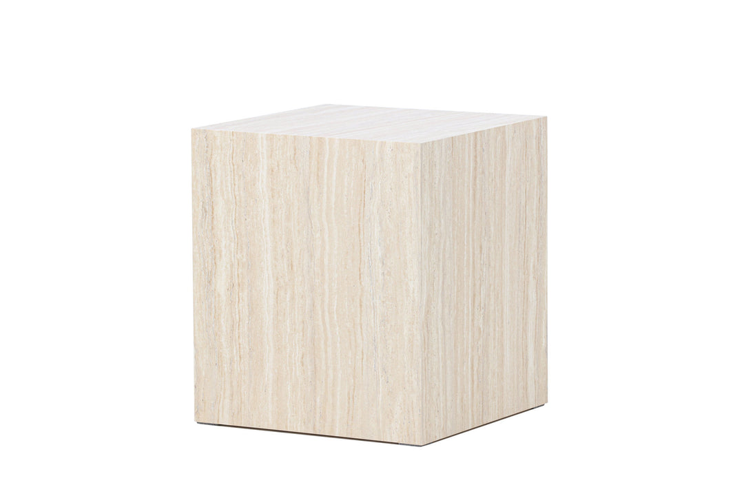 Venture Home York Sofa Table 45x40x40 cm - Travertine Look