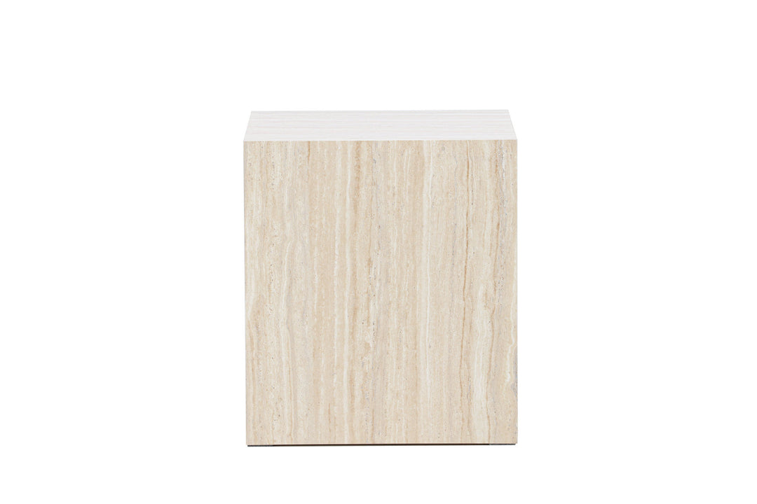 Venture Home York Sofa Table 45x40x40 cm - Travertine Look
