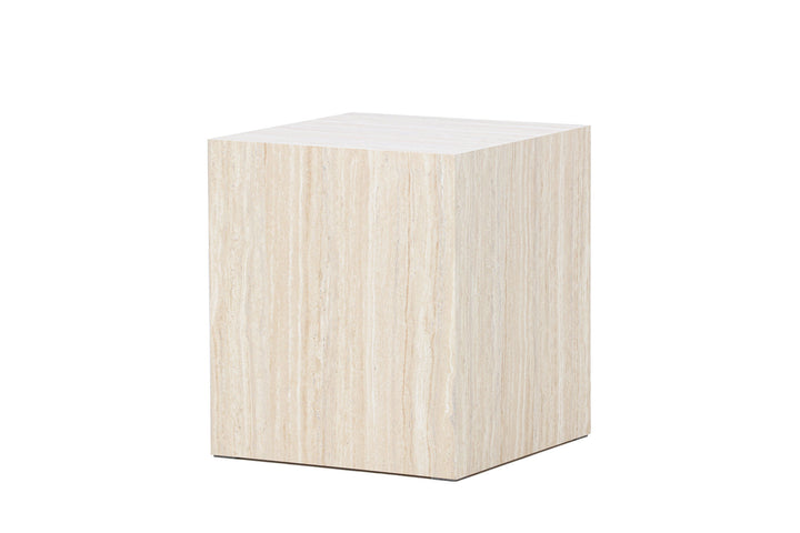 Venture Home York Sofa Table 45x40x40 cm - Travertine Look