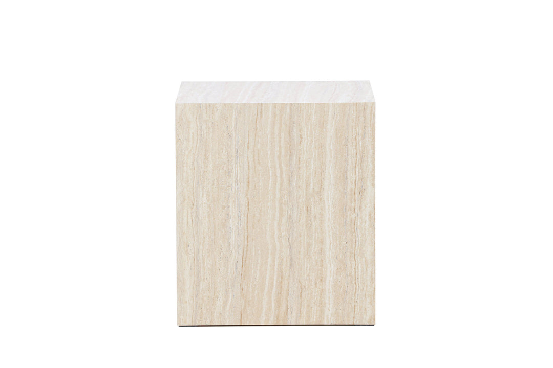 Venture Home York Sofa Table 45x40x40 cm - Travertine Look