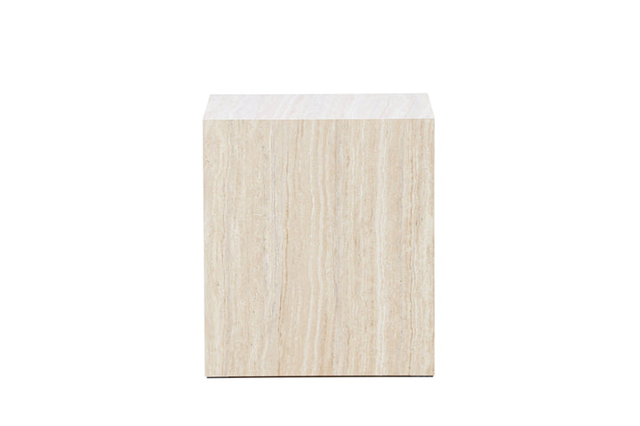 Venture Home York Sofa Table 45x40x40 cm - Travertine Look