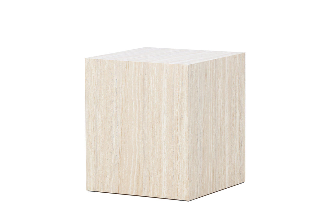 Venture Home York Sofa Table 45x40x40 cm - Travertine Look