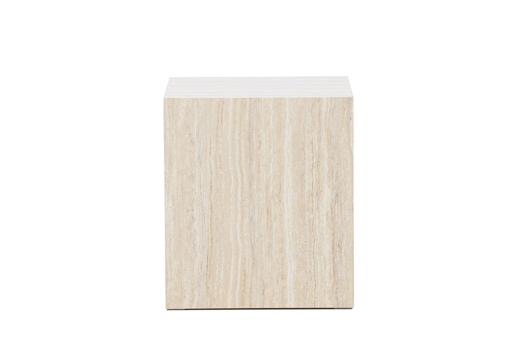 Venture Home York Sofa Table 45x40x40 cm - Travertine Look