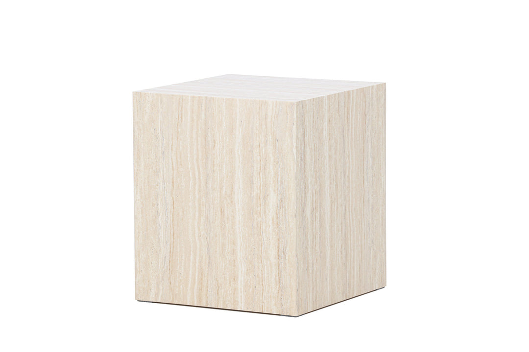 Venture Home York Sofa Table 45x40x40 cm - Travertine Look