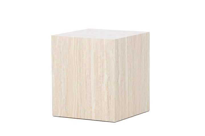 Venture Home York Sofa Table 45x40x40 cm - Travertine Look