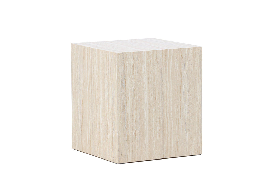Venture Home York Sofa Table 45x40x40 cm - Travertine Look
