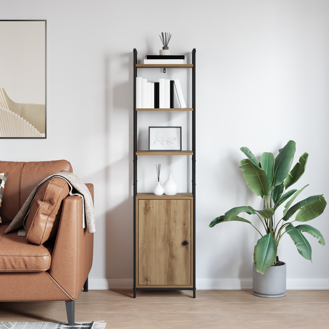 Bogskab Artisan Egetræ 40 x 24 x 161 cm Konstrueret træ