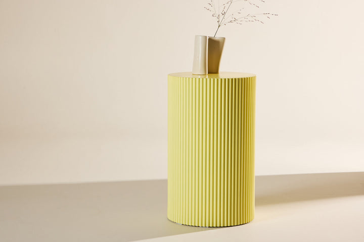 Venture Home Lenox Side Table - Light Yellow /  MDF