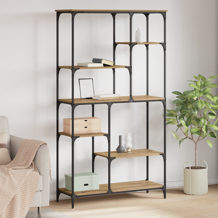 Bogreol Artisan Egetræ 99 x 35,5 x 176 cm Konstrueret træ