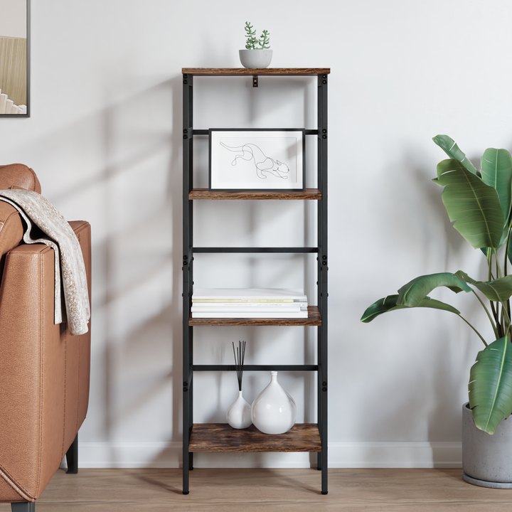 Bogreol Røget eg 40 x 29,5 x 115 cm Konstrueret træ