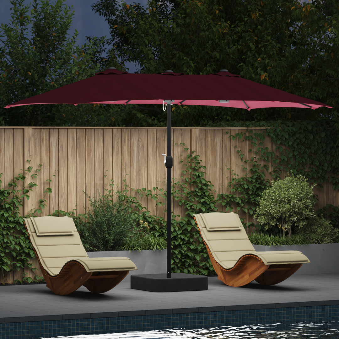 Havesol Bordeaux Rød 385 x 209 x 244 cm Polyester