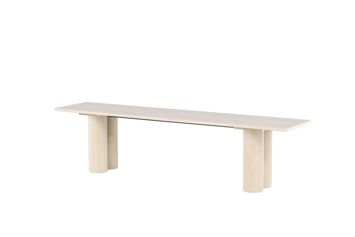 Venture Home Olivia Dining Bench 40x180x45 cm  - Whitewash  /