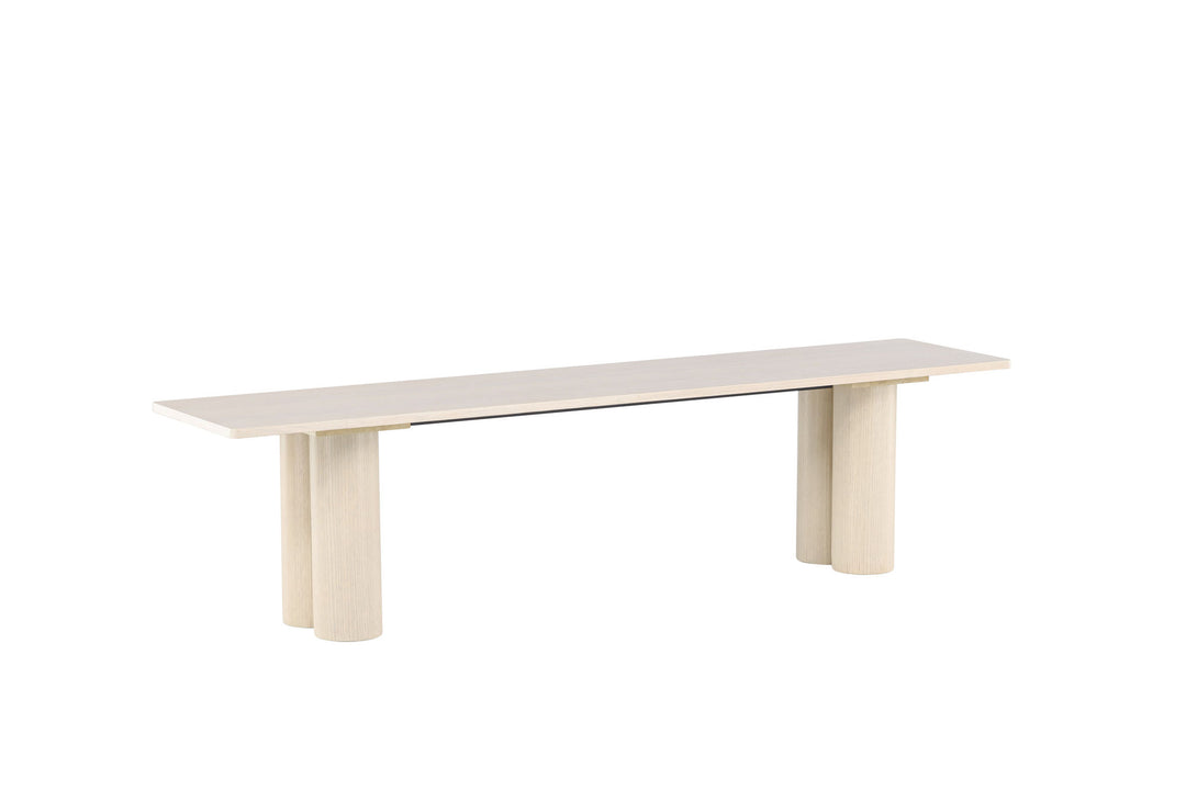 Venture Home Olivia Dining Bench 40x180x45 cm  - Whitewash  /