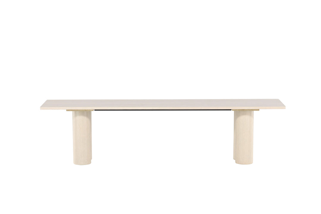 Venture Home Olivia Dining Bench 40x180x45 cm  - Whitewash  /