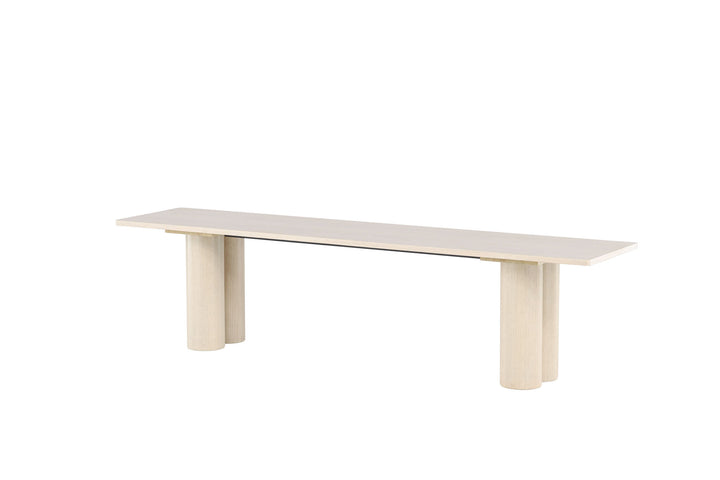 Venture Home Olivia Dining Bench 40x180x45 cm  - Whitewash  /