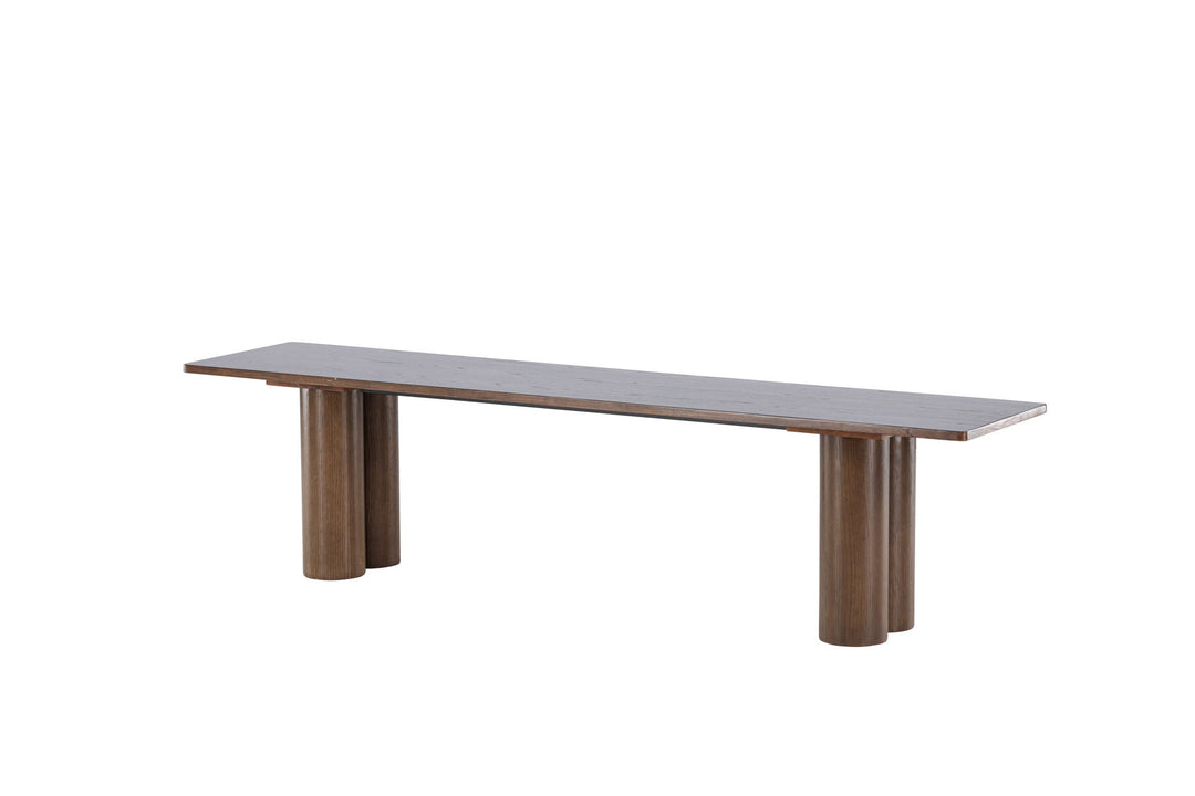 Venture Home Olivia Dining Bench 40x180x45 cm  - Mocca /