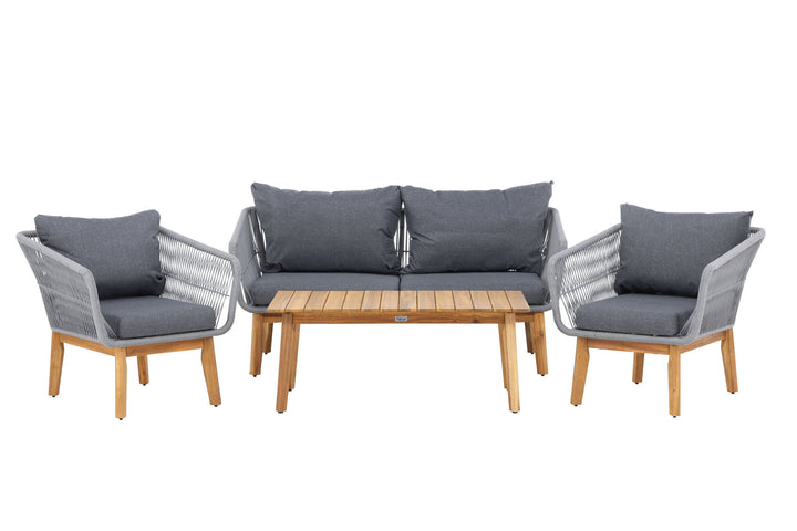 Venture Home Chania Sofa set - Grey/Acacia