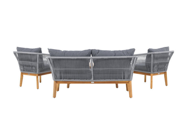 Venture Home Chania Sofa set - Grey/Acacia