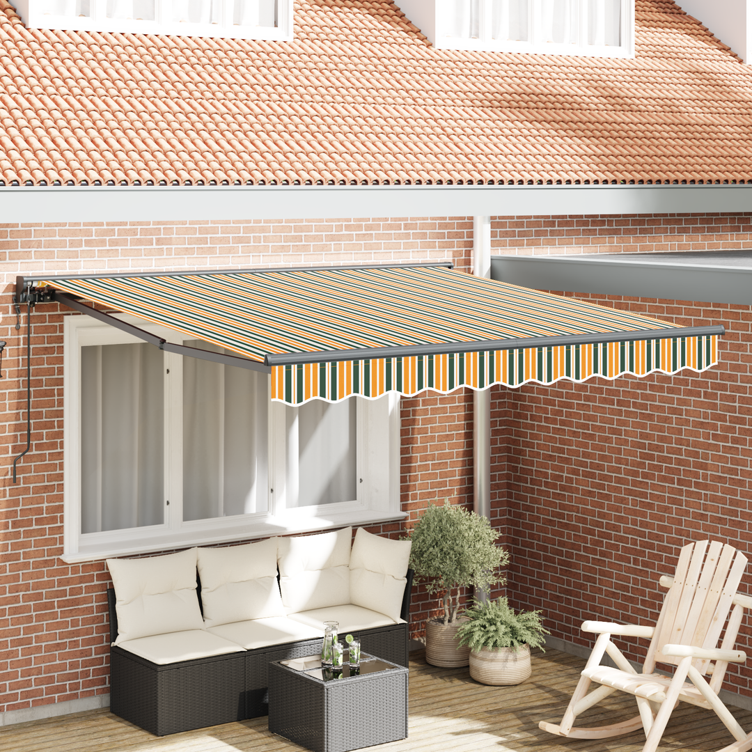 Markiseramme Grøn og Gul 350 x 250 cm