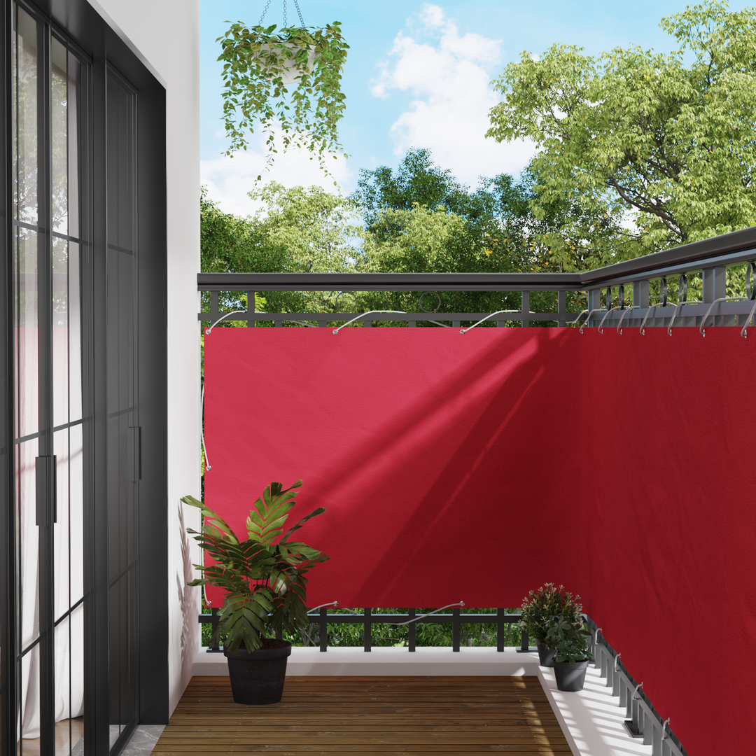 Altan Skærm Bordeaux 120 x 1000 cm PU belagt oxford alu