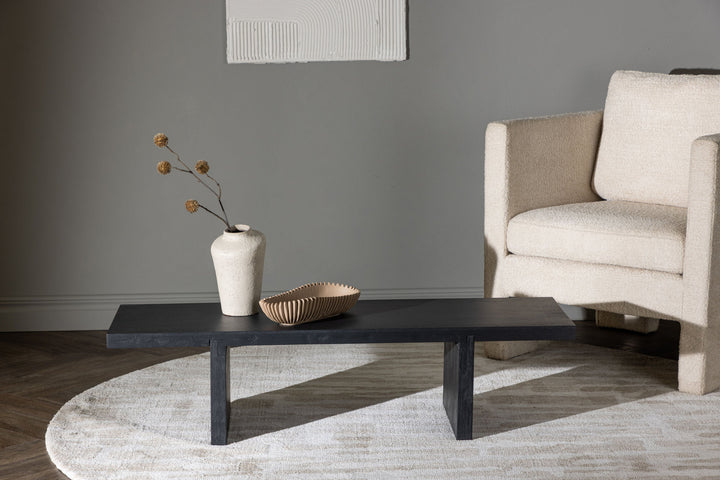 Venture Home Yakunik Sofa Table - Rubberwood / Black MDF
