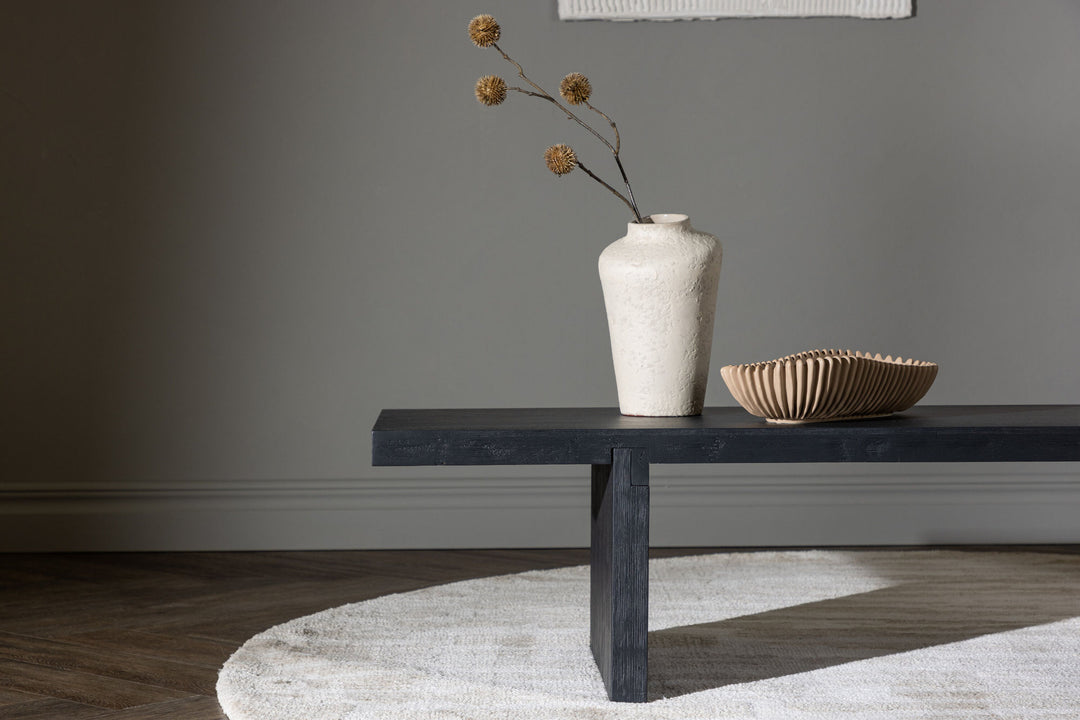 Venture Home Yakunik Sofa Table - Rubberwood / Black MDF