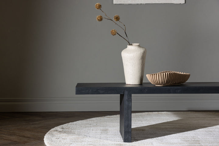 Venture Home Yakunik Sofa Table - Rubberwood / Black MDF