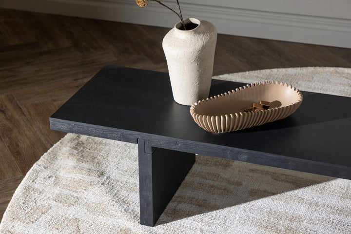 Venture Home Yakunik Sofa Table - Rubberwood / Black MDF