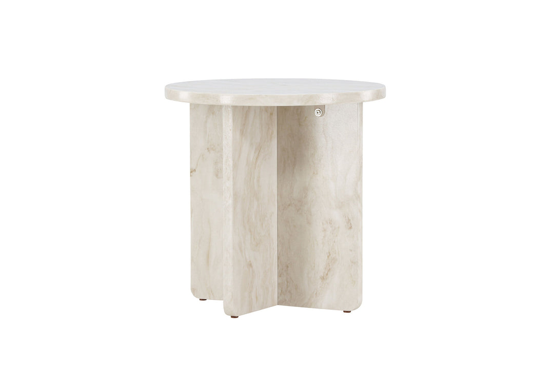 Venture Home Ålesund Side table φ50 - Marble look /