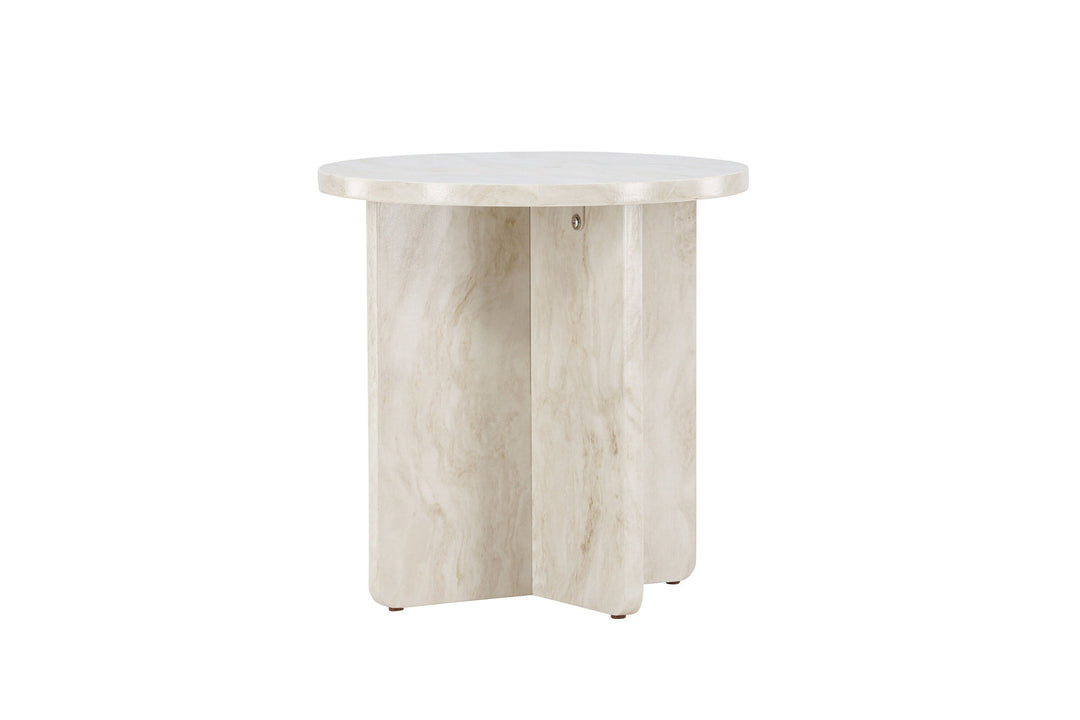 Venture Home Ålesund Side table φ50 - Marble look /