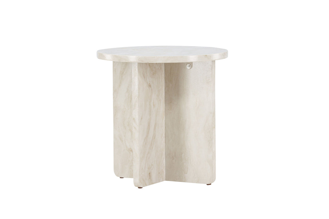 Venture Home Ålesund Side table φ50 - Marble look /