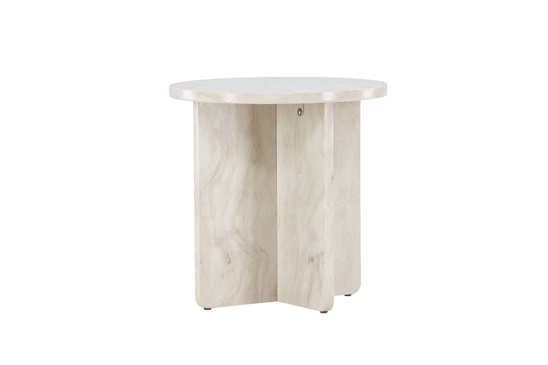 Venture Home Ålesund Side table φ50 - Marble look /