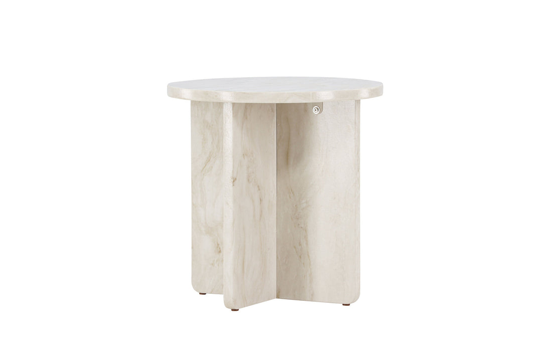 Venture Home Ålesund Side table φ50 - Marble look /