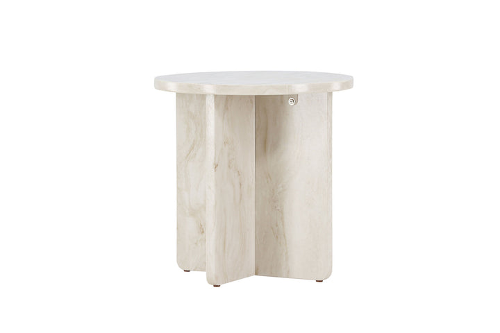 Venture Home Ålesund Side table φ50 - Marble look /