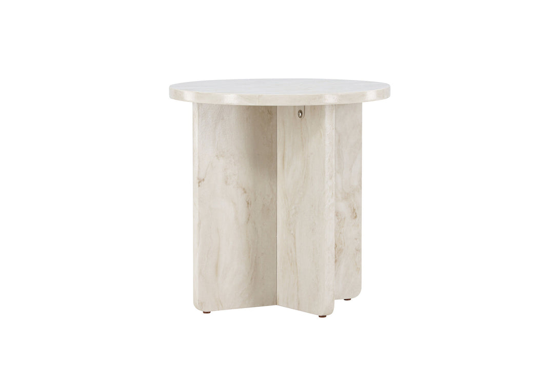 Venture Home Ålesund Side table φ50 - Marble look /