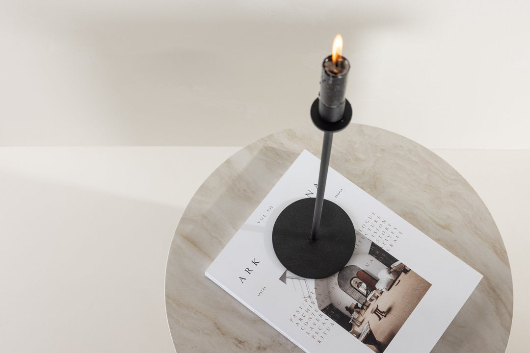 Venture Home Ålesund Side table φ50 - Marble look /