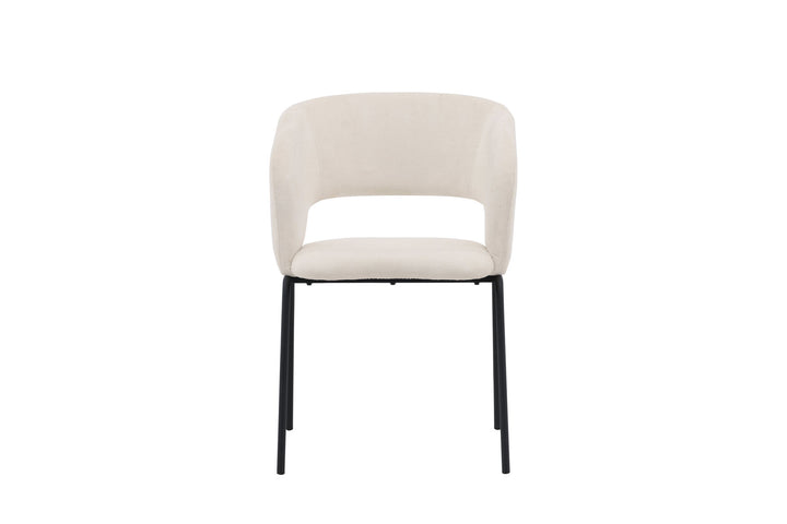 Venture Home Day Dining Chair 2-pack - Matte black / White Linen