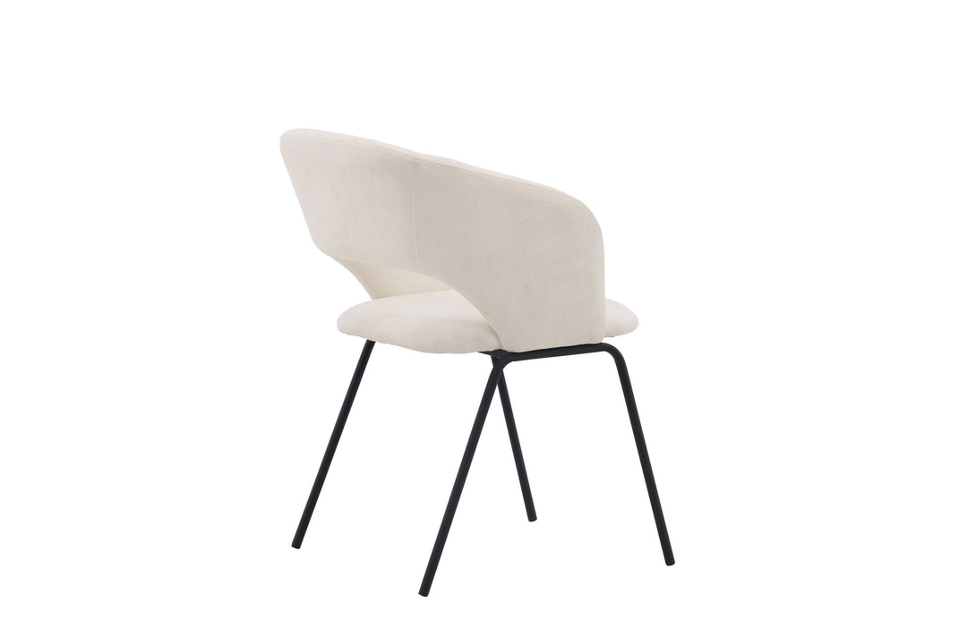 Venture Home Day Dining Chair 2-pack - Matte black / White Linen