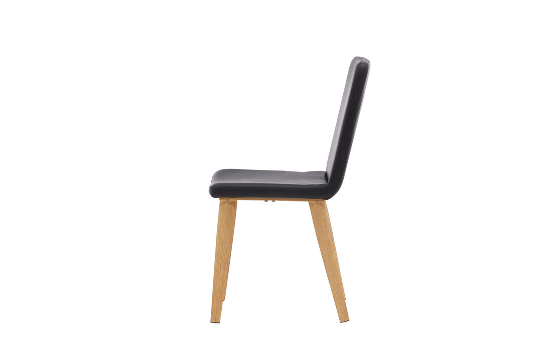 Venture Home Today Dining Chair 2-pack - Nature / Black PU