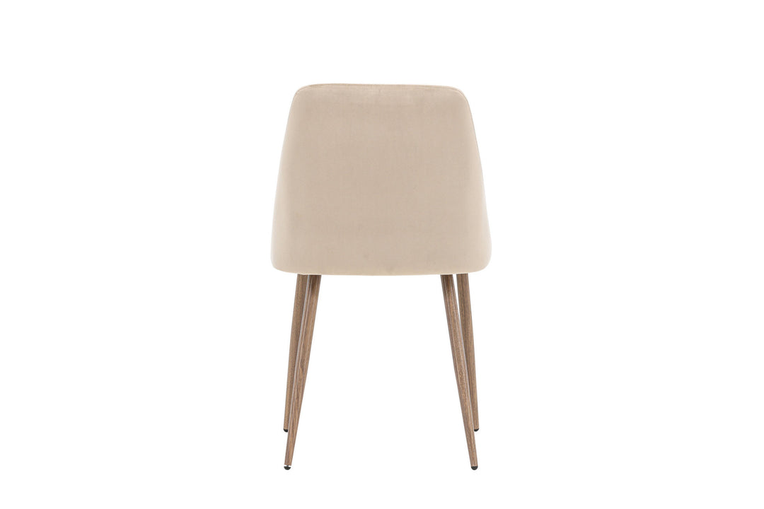 Venture Home Night Dining Chair 2-pack - Dark walnut / Mocca / Brown Fabric