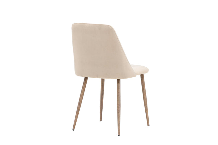 Venture Home Night Dining Chair 2-pack - Dark walnut / Mocca / Brown Fabric