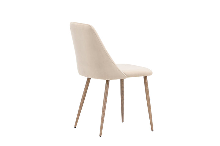 Venture Home Night Dining Chair 2-pack - Dark walnut / Mocca / Brown Fabric